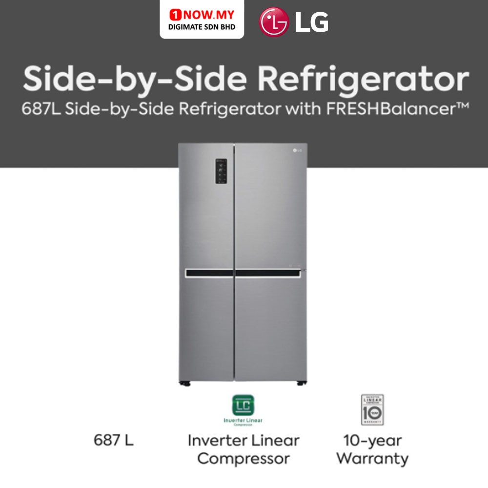 LG 626L Mega Capacity SidebySide Refrigerator GCB247SLUV Shopee Malaysia