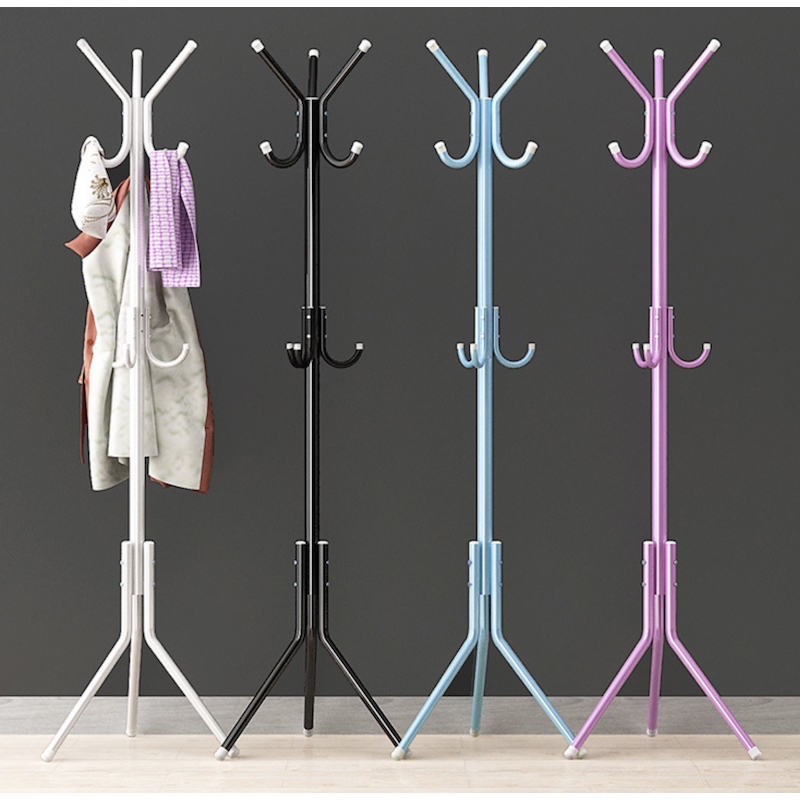 SANDY Standing Entryway Coat Rack Tree Stand Holder with Hooks for Hanging Suits Accessories Hat Hook Stand