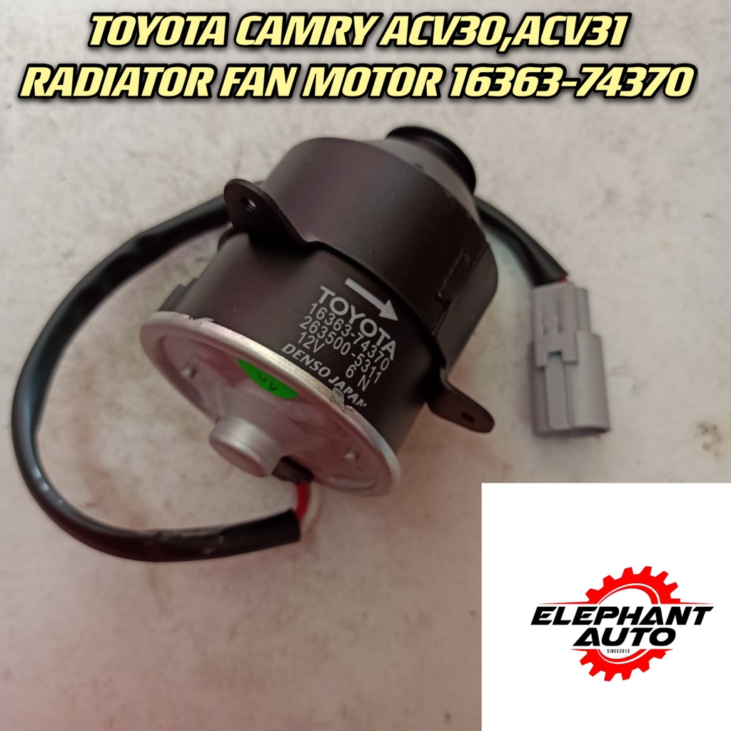 TOYOTA CAMRY ACV30,ACV31 RADIATOR FAN MOTOR 16363-74370 | Shopee Malaysia