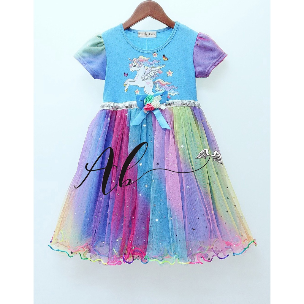 Little angels unicorn dress best sale