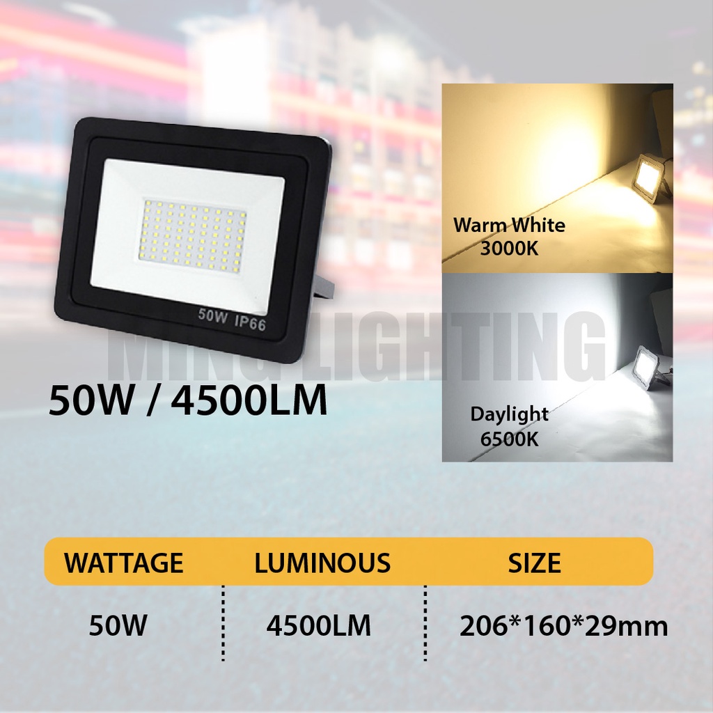 LED Flood Light 10W 20W 30W 50W 100W IP66 Floodlight Waterproof Outdoor ...