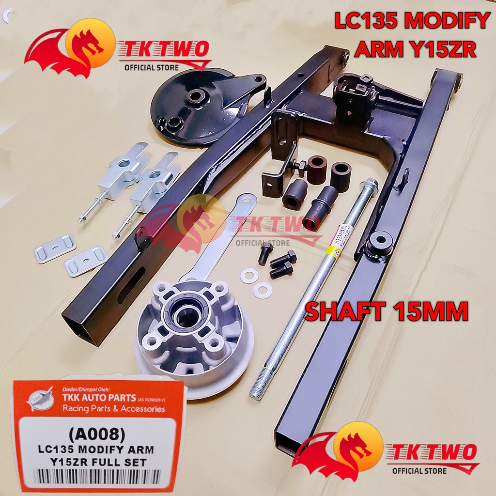 (A008) LC135 MODIFY SWING ARM Y15 YSUKU FULL SET (FOR SPORT RIM ...