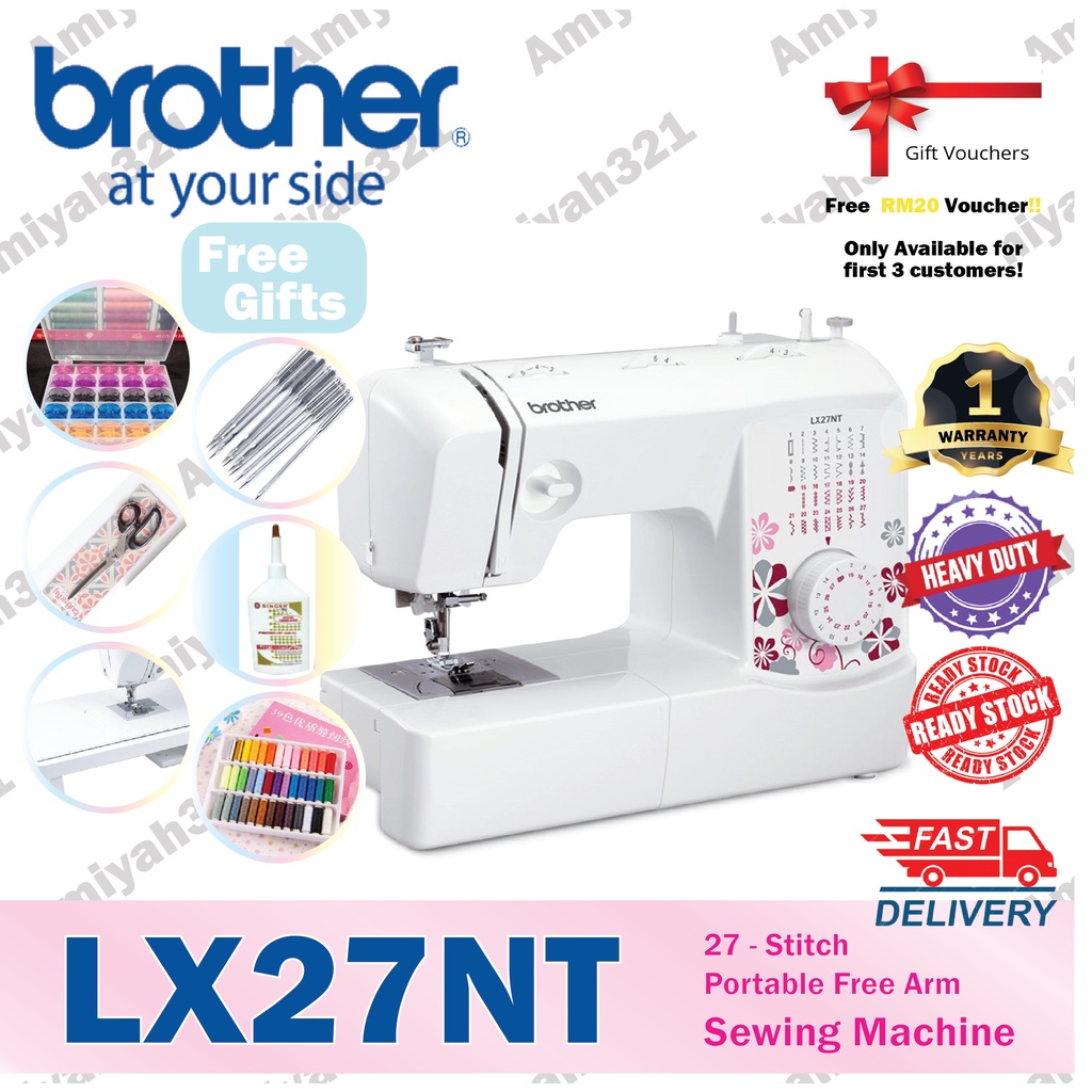 ORIGINAL BROTHER LX27NT SEWING MACHINE Shopee Malaysia