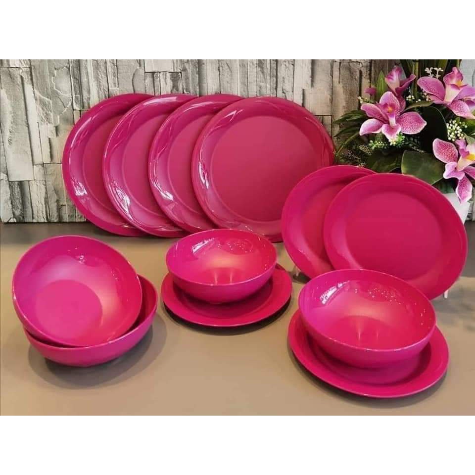 Tupperware Camellia Dining Serveware Set (12pcs) Shopee Malaysia