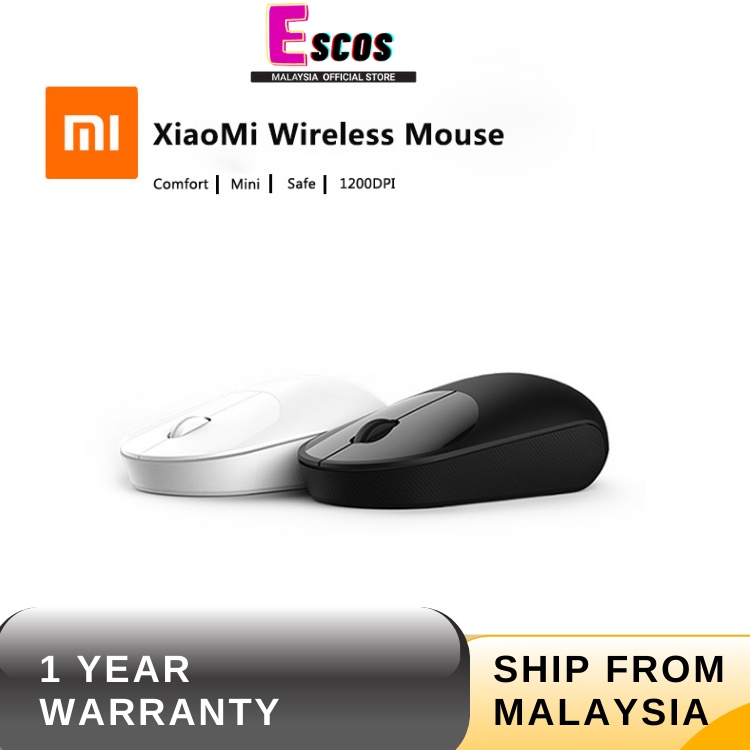 Xiaomi Mi Portable Mouse Youth Edition Wireless Optical 2.4GHz 1200DPI ...
