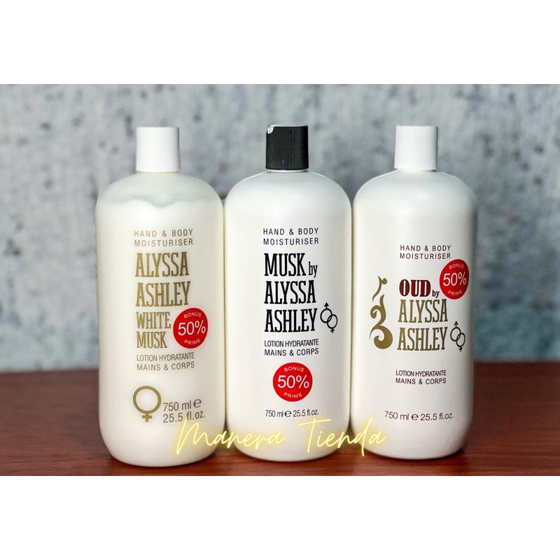 ALYSSA ASHLEY LOTION (BLACK MUSK/OUD/WHITE MUSK) | Shopee Malaysia