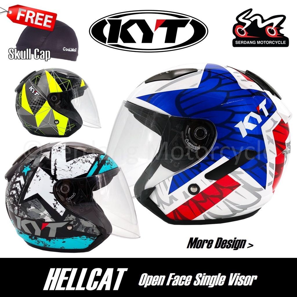 KYT Hellcat Star K-Racing Restart Aqua Blue Matrix Arrow K Racing ...