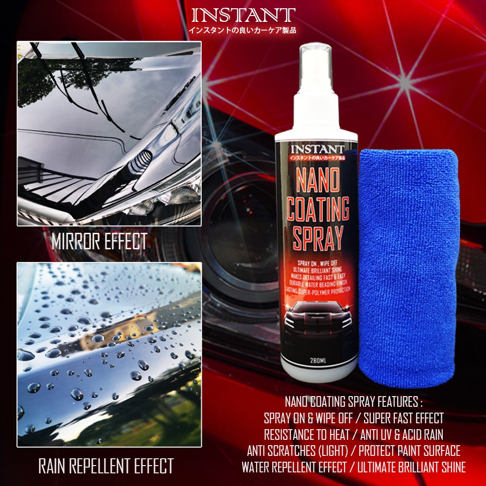 [ReadyStock]INSTANT NANO COATING SPRAY nano coating coating spray & Lap