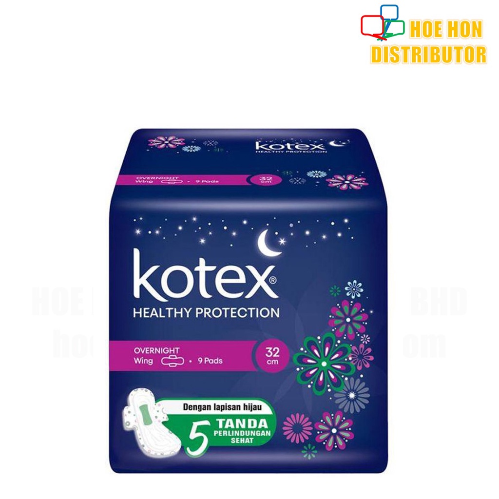 Kotex Healthy Protection Sanitary Pad Tuala Wanita Extra Long Overnight