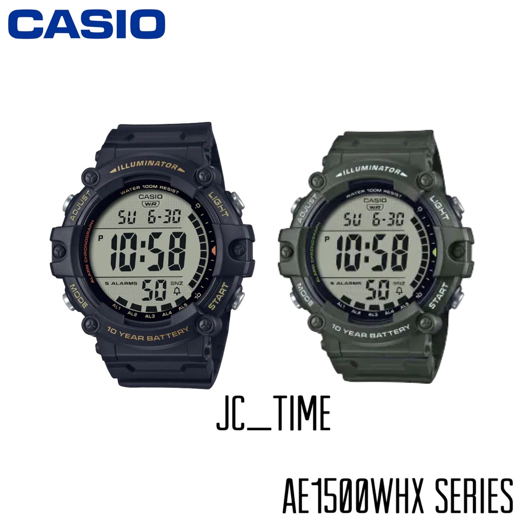 Casio Sport Horloge AE-1500WHX-3AVCF, Groen, Sport