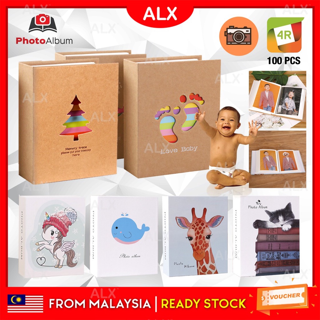 ALX 4R 100pcs Photo Album Insert Type Family Creative Simple Holiday ...