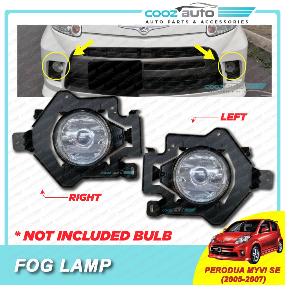 Perodua Myvi SE 2005 2007 Fog lamp Fog light Foglamp Spotlight