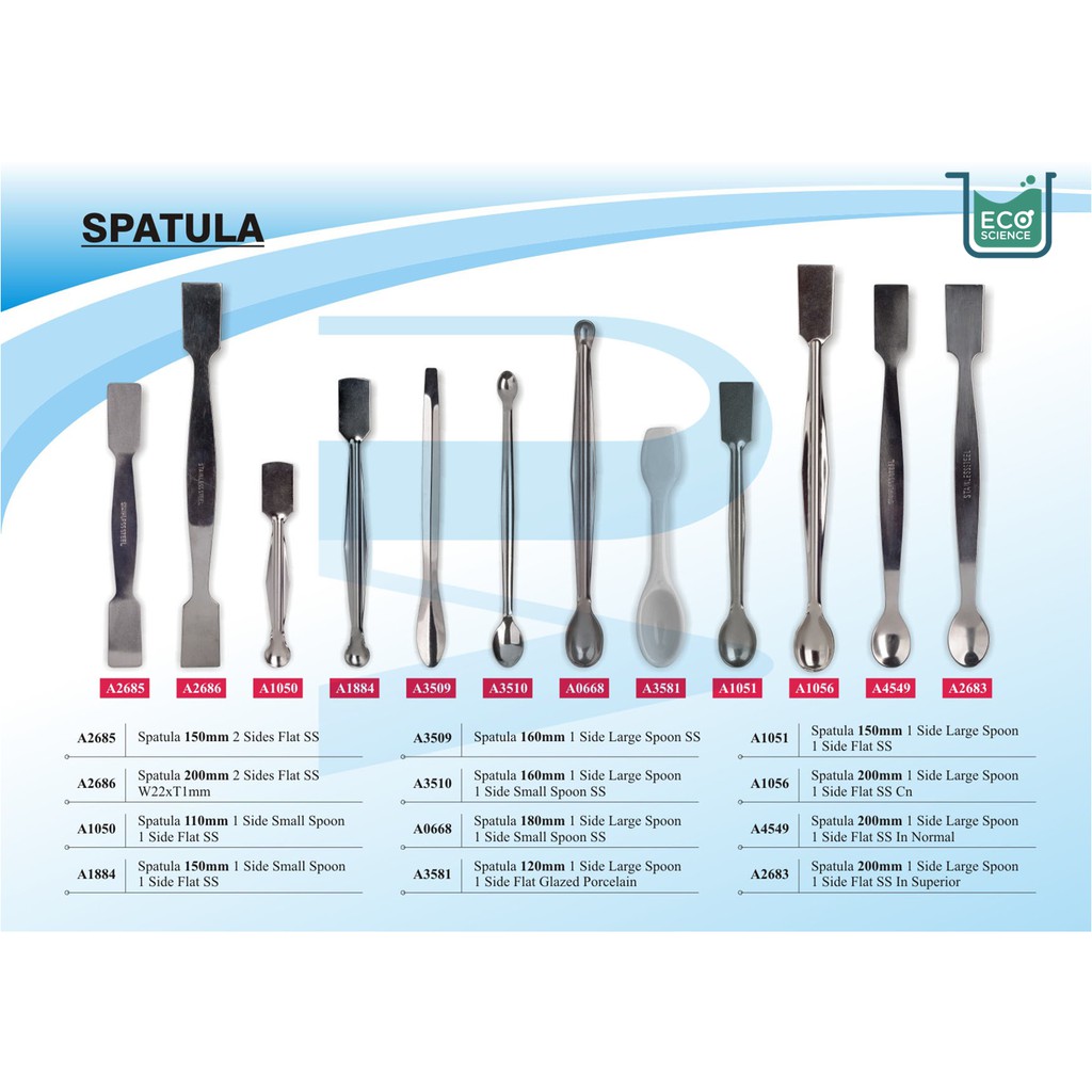 Lab spatula shop types