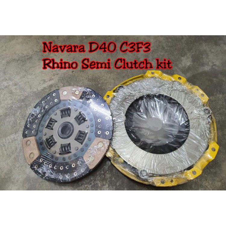 Nissan Navara D40 Rhino Semi Heavy Duty 3Carbon 3 Organic Clutch Kit