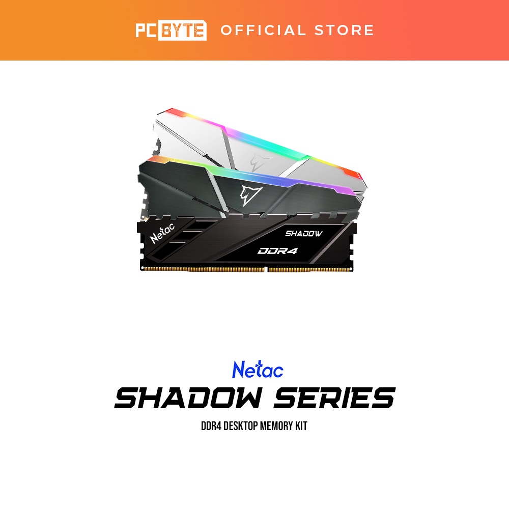 Netac Shadow Series DDR4 Desktop Memory RAM (RGB/Non-RGB) - 8GB/16GB ...