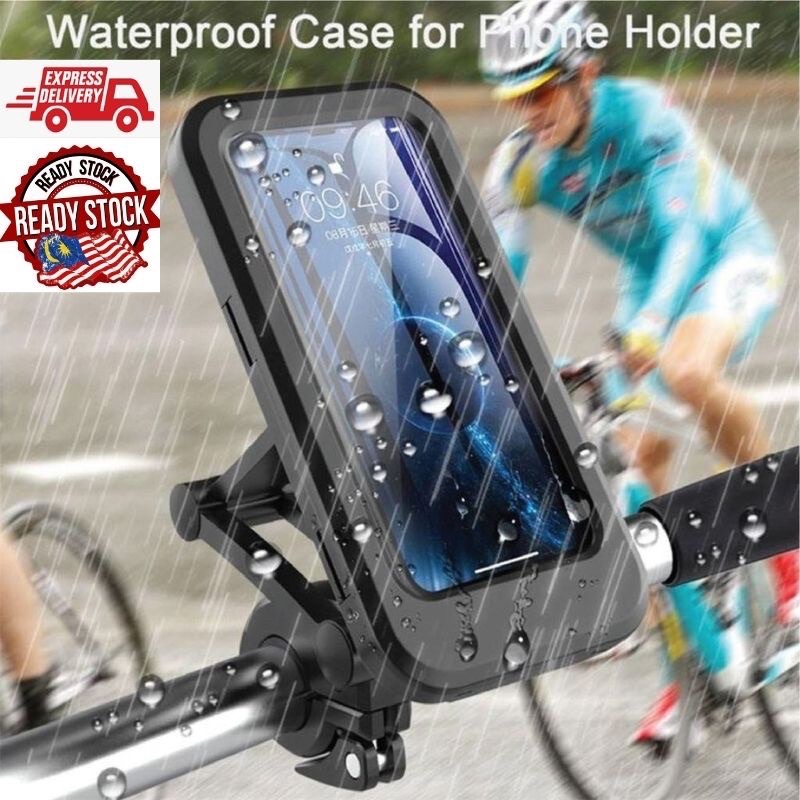 Motorcycle Bicycle Waterproof phone holder adjustable stand mobile ...