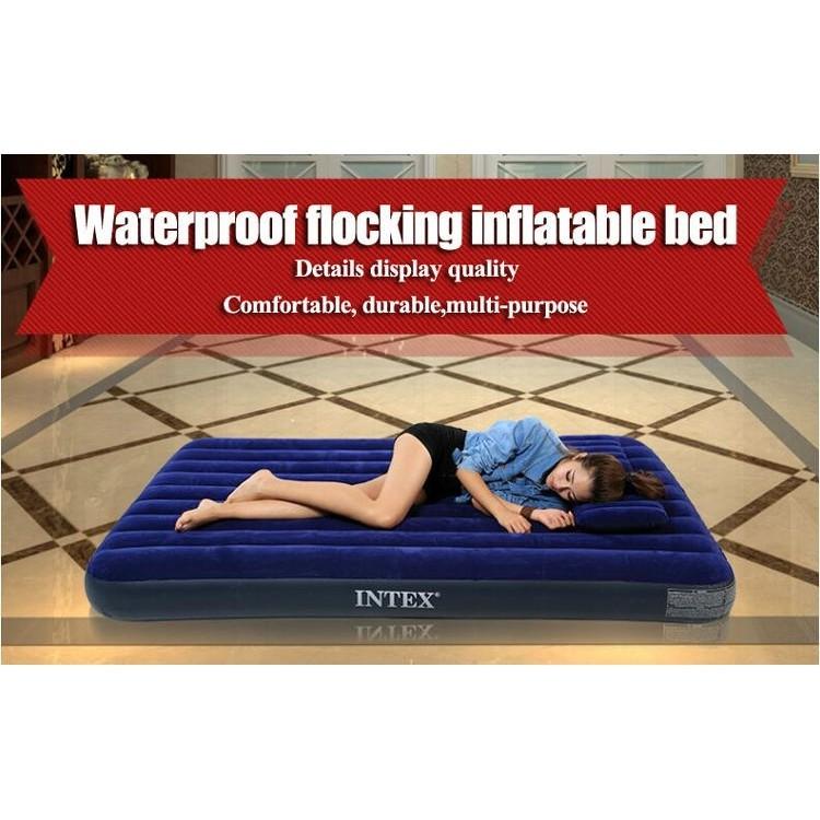 (99x191x25cm) Super Single INTEX 64757 DURA-BEAM Inflatable Flocked Air ...