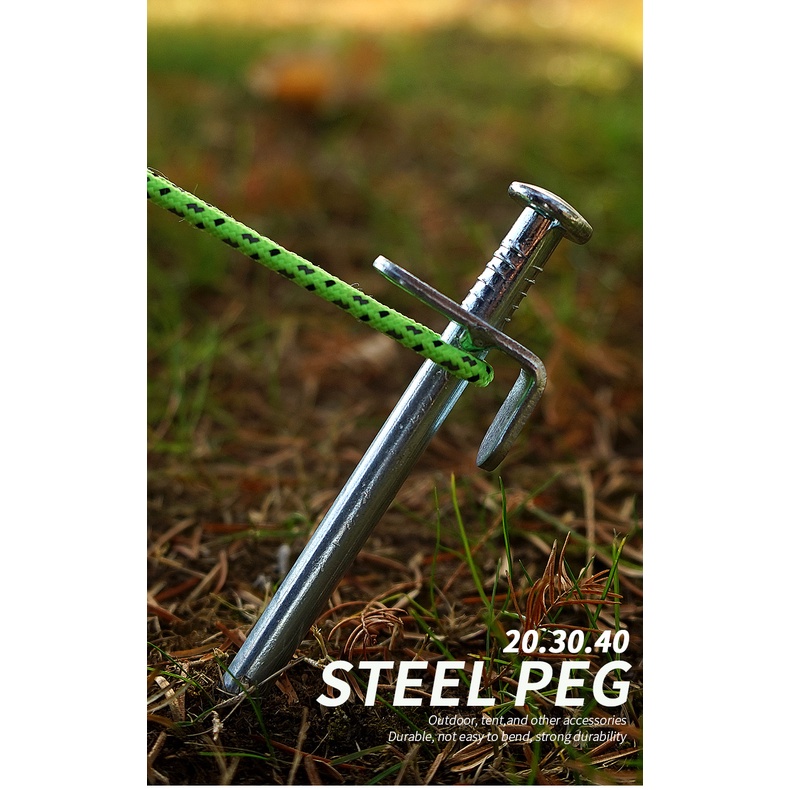 Shinetrip Selpa CLS 30 40Cm Steel Fishbone Camping Tent Nail Peg Deck ...