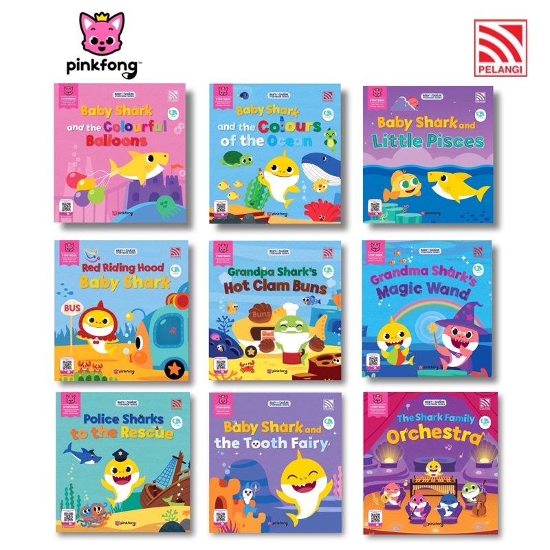 [MBO] Story Book : BABY SHARK SERIES FULL SET ( 9 BOOKS ) | Shopee Malaysia