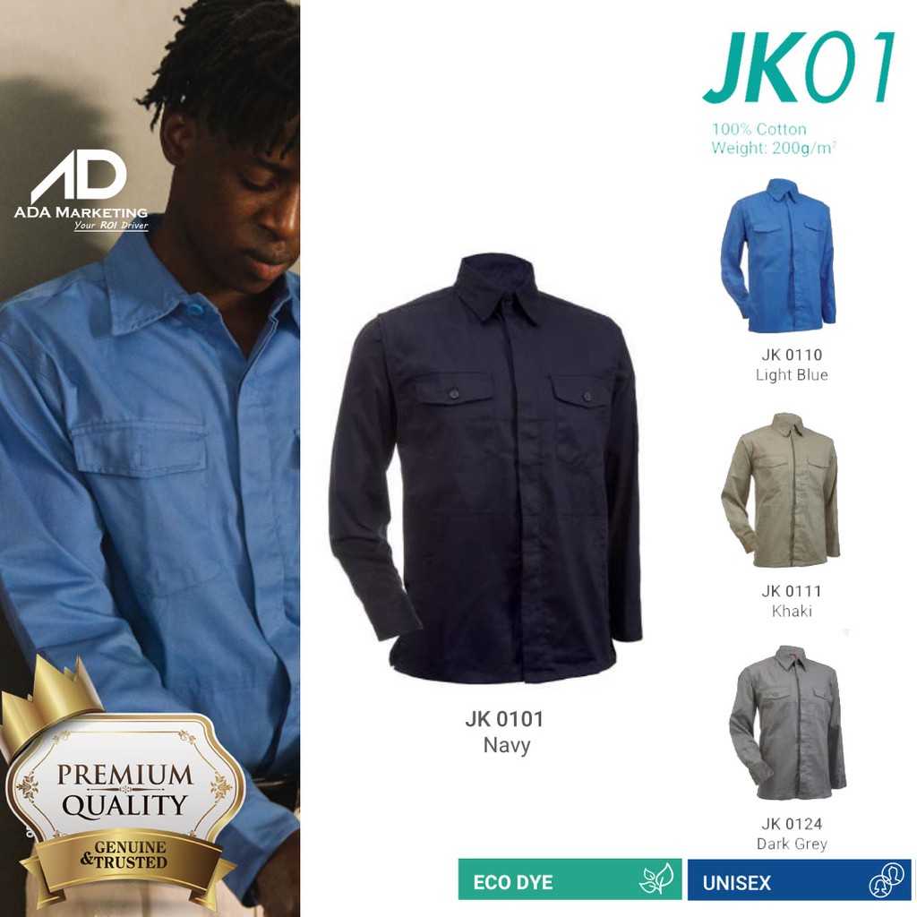 Men Workwear Jacket Unisex Oren Sport JK01 in navy light blue