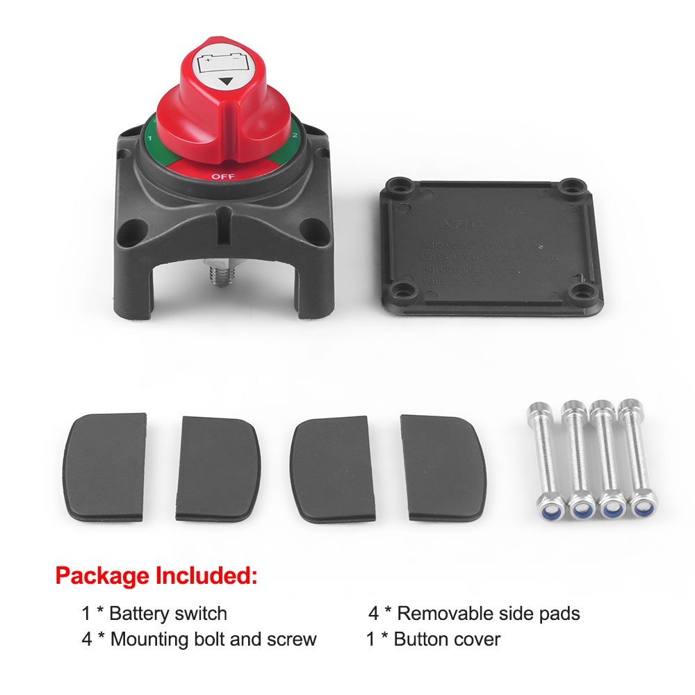 3 Position 12-60V Master Battery Power Kill Off Switch 300A Selector ...