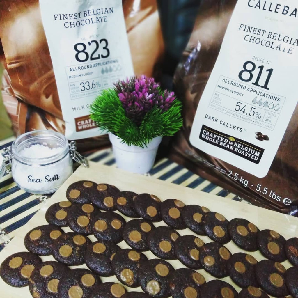 Premium Sea Salt Triple Chocolate Cookies (Callebaut Cookies) Shopee Malaysia
