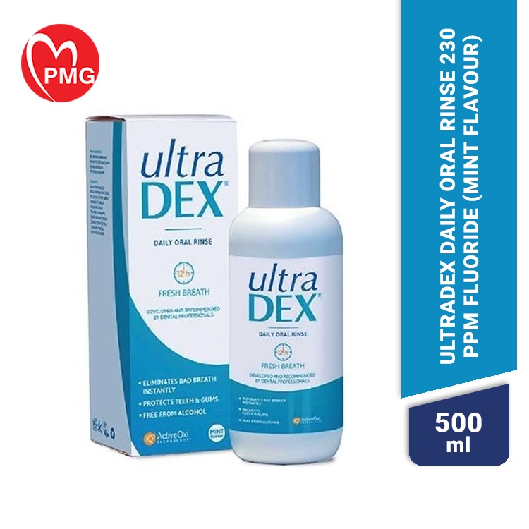 [PMG PHARMACY] Ultradex Daily Oral Rinse 500ml 230 ppm Fluoride Mint