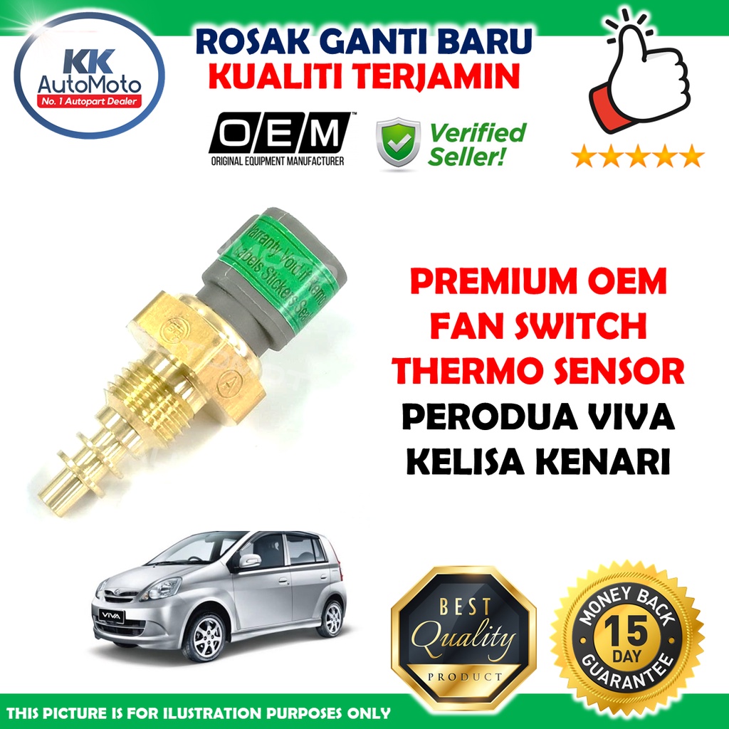 Perodua Kelisa Kenari Viva Premium OEM Fan Switch Thermo Suis Kipas