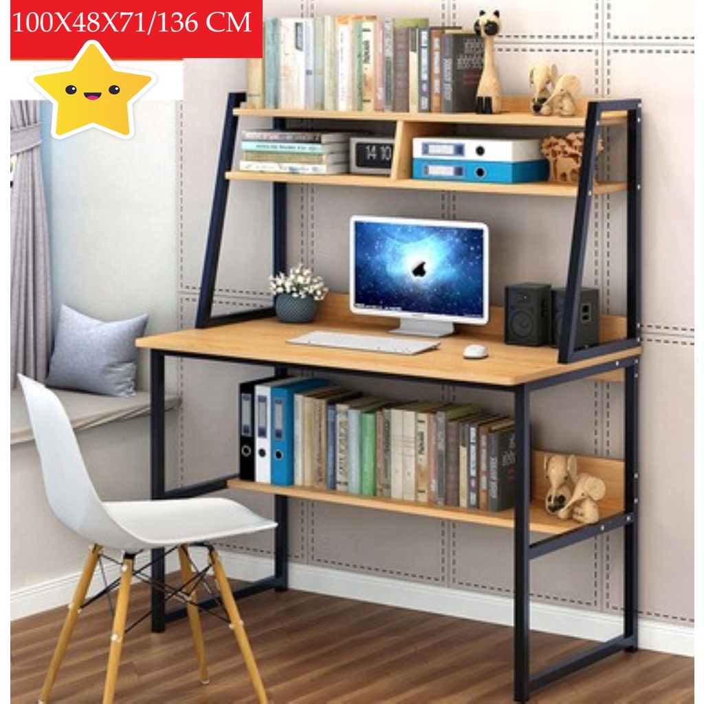 Laptop Pc Table Computer Desk Width 100CM/120CM (Total Height : 136CM ...