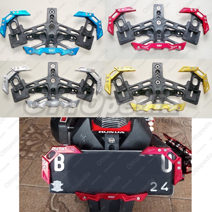 Tad Motorcycle License Plate Bracket Holder Aerox Pcx Nmax Lexi Xride