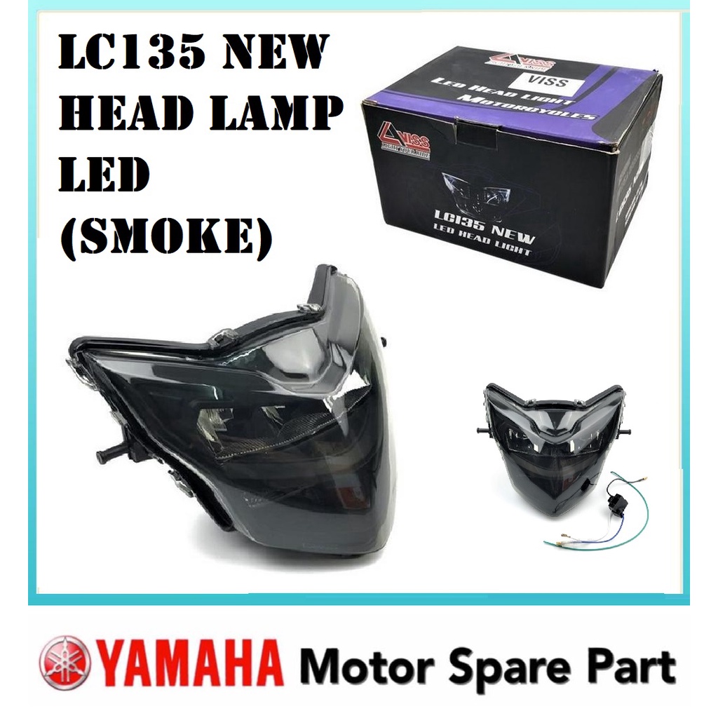 VISS LC135 NEW HEAD LAMP (LED) SMOKE // HEADLAMP FRONT LIGHT
