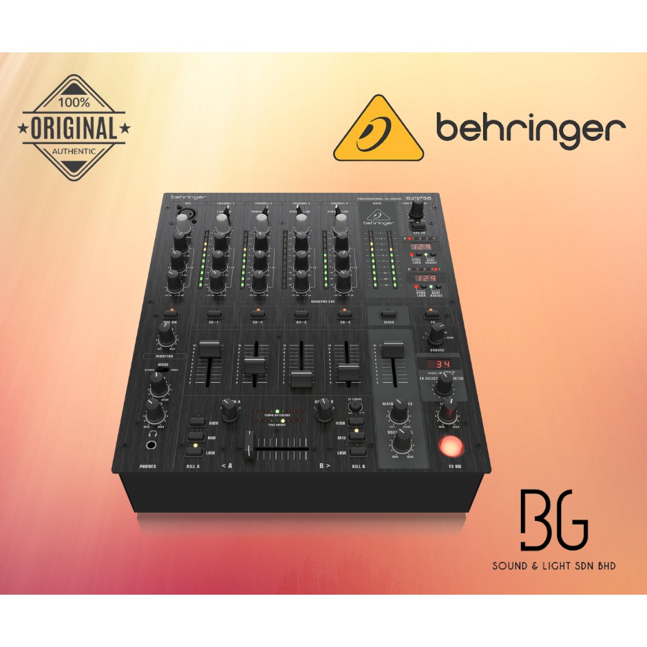 Behringer Pro Mixer DJX750 4channel DJ Mixer (DJX750 / DJX 750