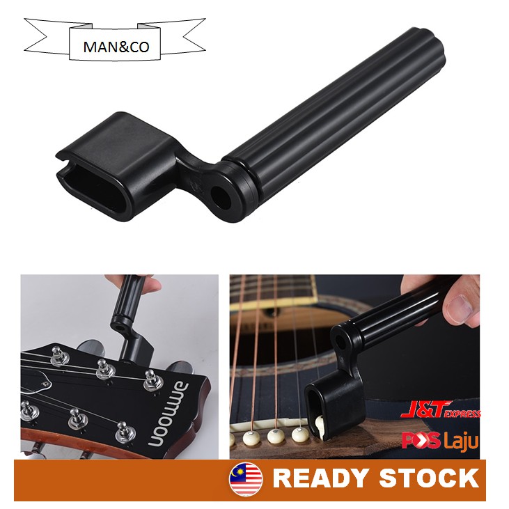 Guitar Ukulele Winder Plastic Bass String Peg Winder Bridge Pin Puller