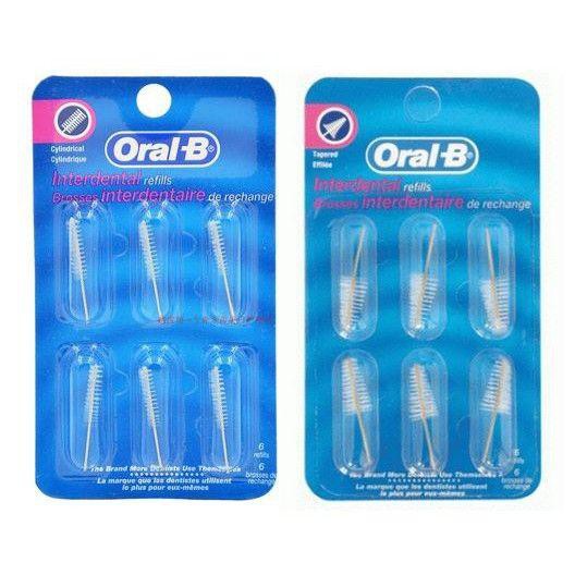 Oral B Interdental Refills Cylindrical / Tapered (6Refills) | Shopee ...