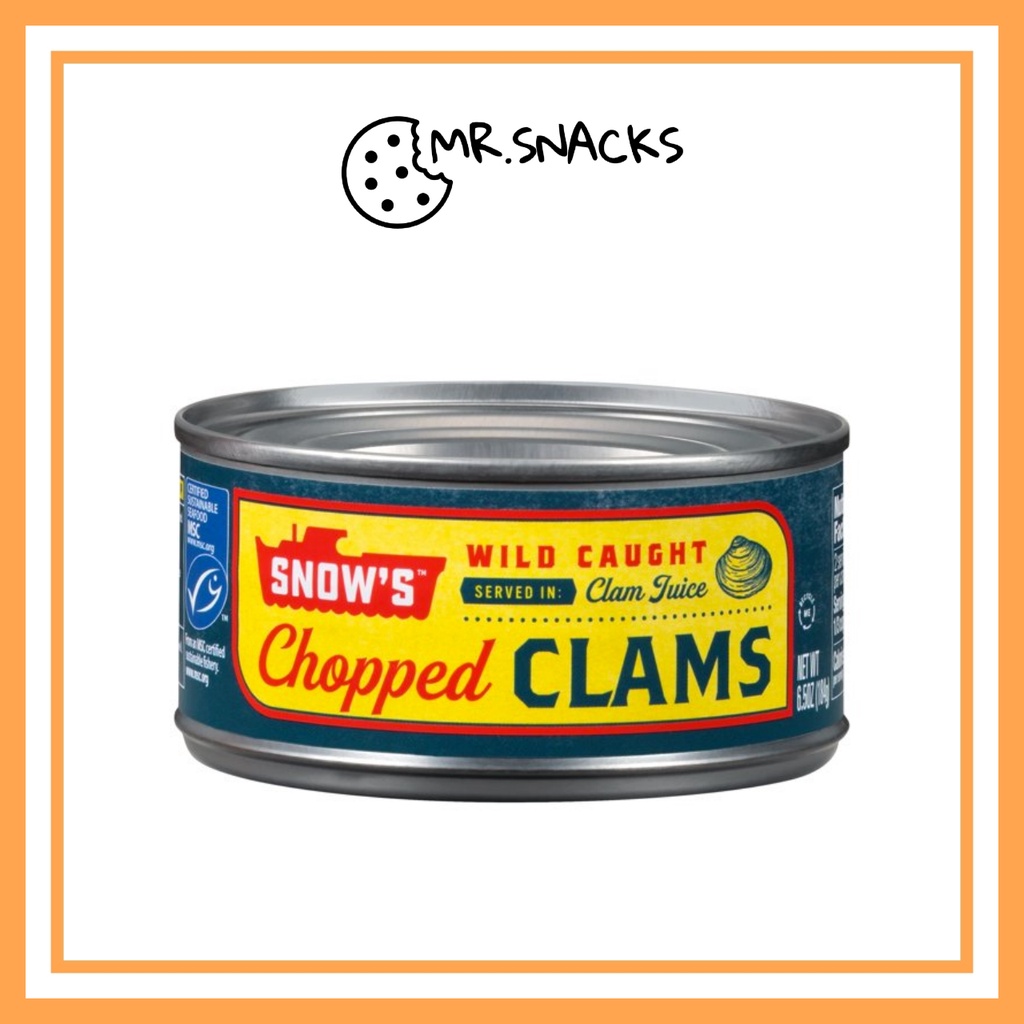 Snow's Wild Caught Chopped Clams in Clam Juice 184g
