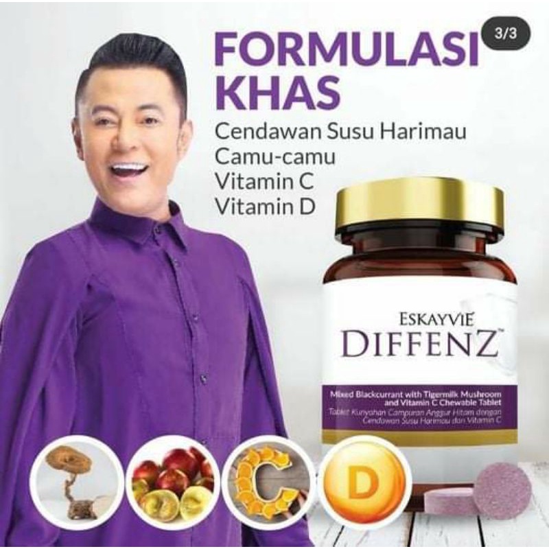 🔥 Eskayvie Diffenz 🔥 Vitamin | Shopee Malaysia