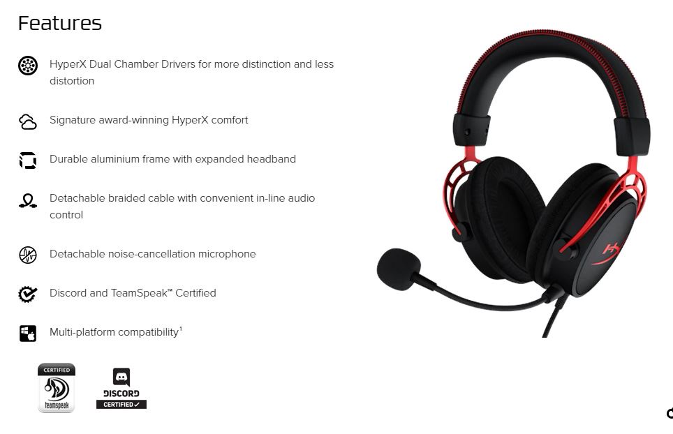 HyperX Cloud Alpha - Wireless Gaming Headset (Black-Red) (4P5D4AA) - Shop   Malaysia