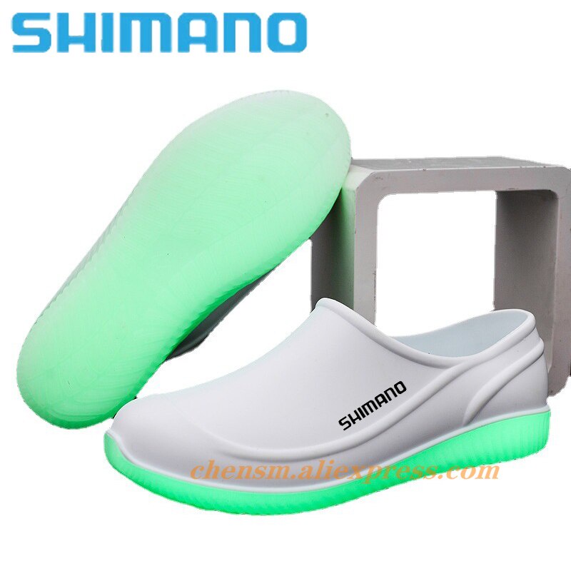 Shimano Fishing Wading Shoes Waterproof Fishing Water Shoes Men  Wear-resistant Non-slip Rain Boots Anti-skid Luminous Shoes