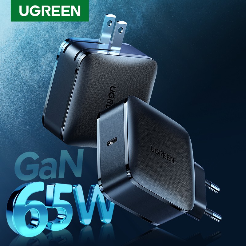 UGREEN 65W GaN Charger Quick Charge 4.0 3.0 Type C PD USB Charger for