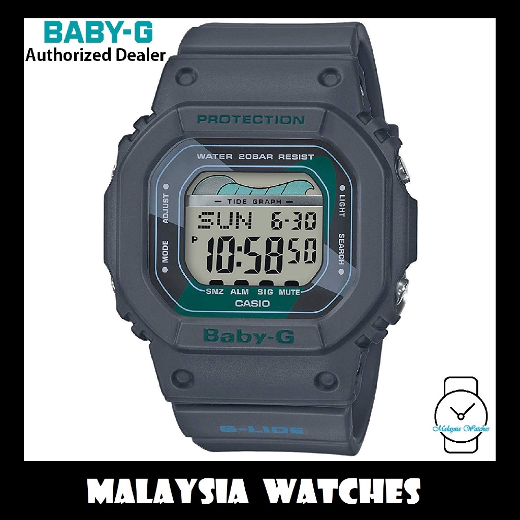 OFFICIAL WARRANTY) Casio Baby-G BLX-560VH-1 G-LIDE Tide Graph Moon