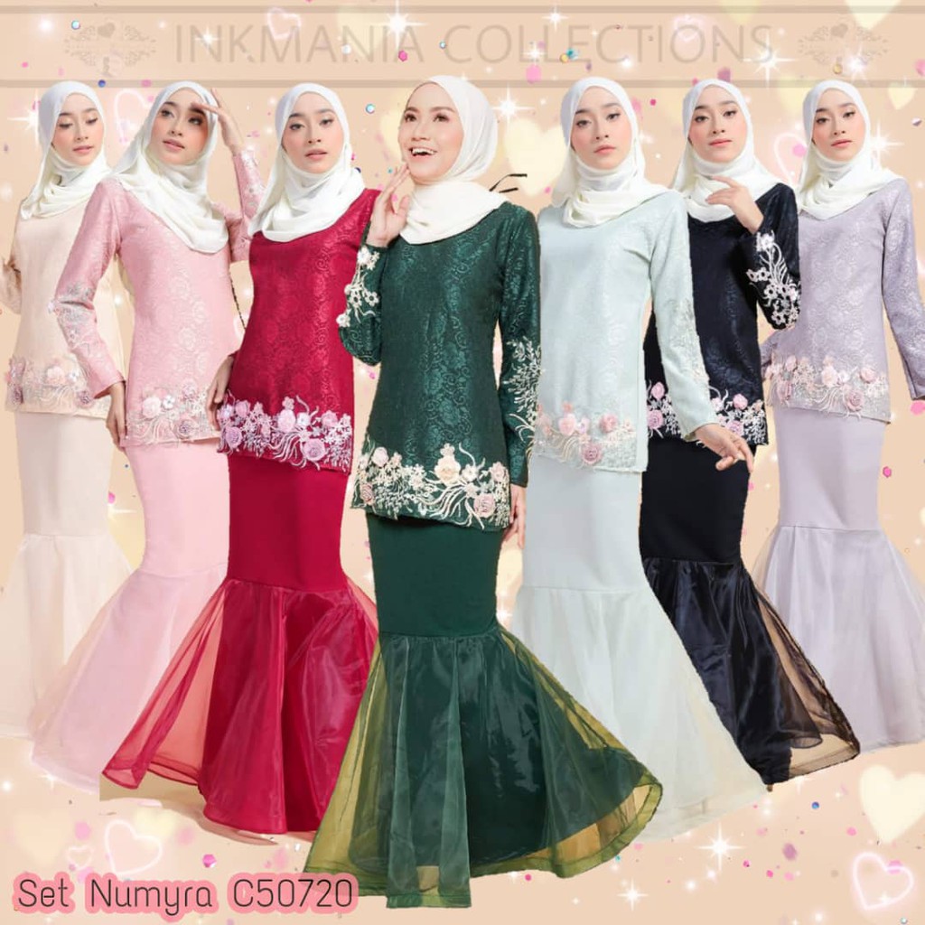 INKMANIA Baju Kurung Mermaid Numyra Mermaid READY STOCKS Shopee