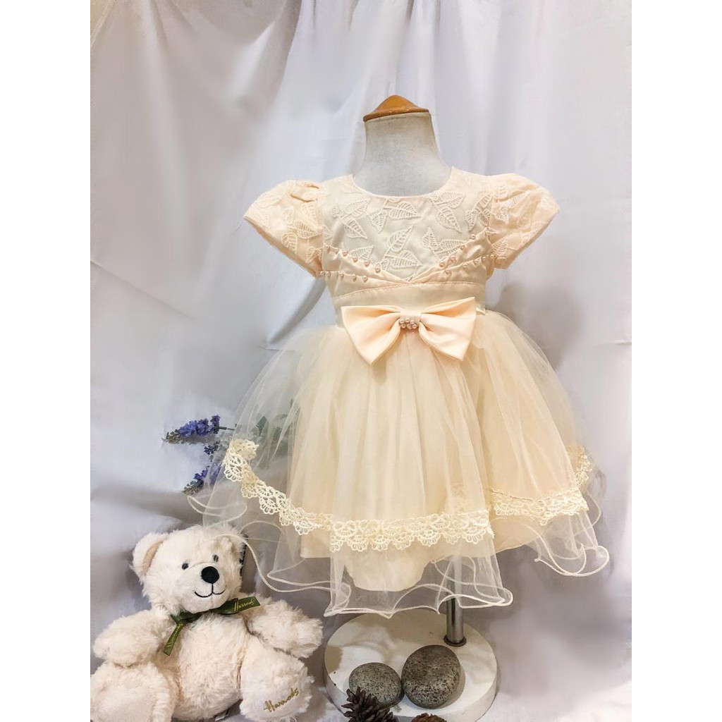 Baby Girl Dress Cotton Baju Raya Baby Gaun Baby Girl | Shopee Malaysia