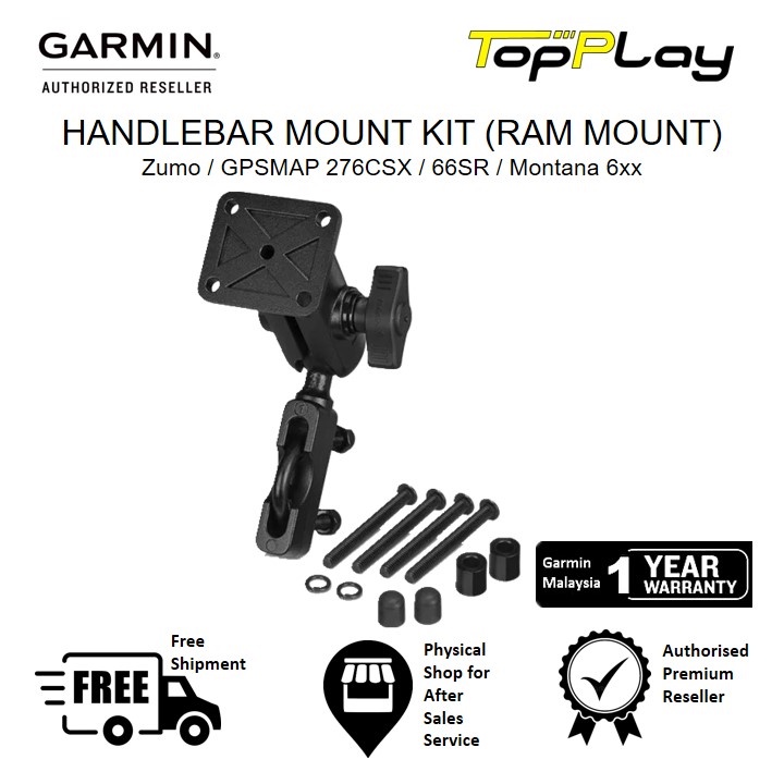 GARMIN Handlebar Mount Kit RAM Mount for Zumo GPSMAP 276CX 66I 66SR