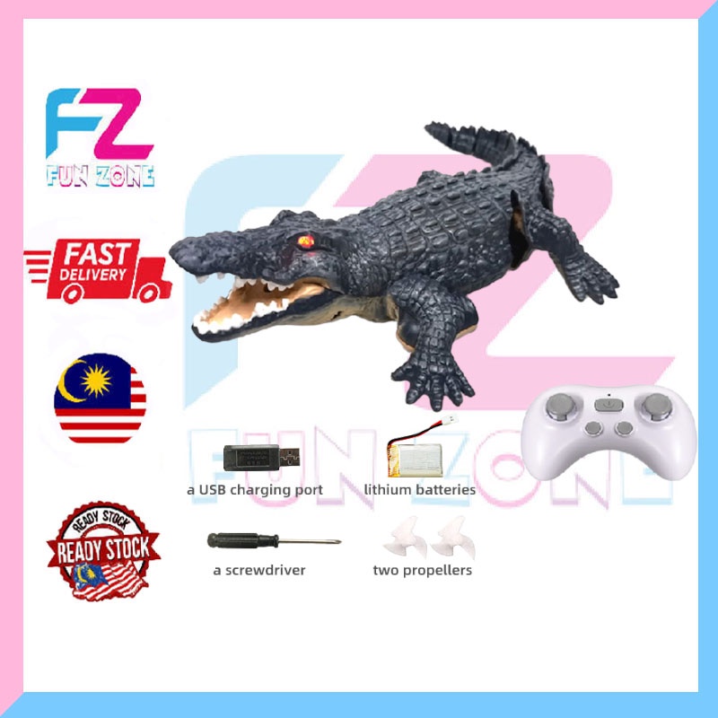 2.4Ghz REMOTE CONTROL CROCODILE HEAD SIMULATION UNDERWATER Shopee