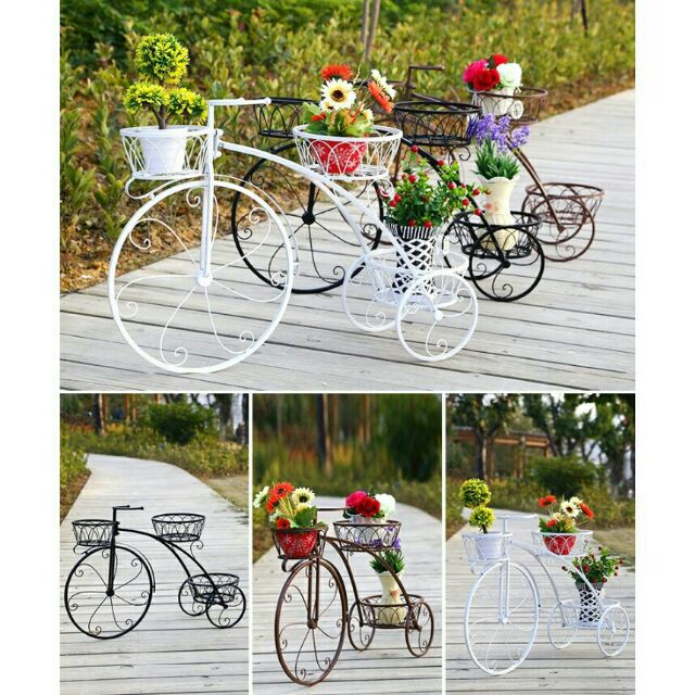 European Flower Pot Rack Bicycle Style / Rak Bunga Basikal Cute ...