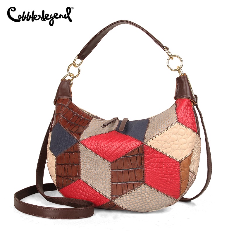 Cobbler Legend Women Shoulder Bag Genuine Leather Saddle Bags New Half