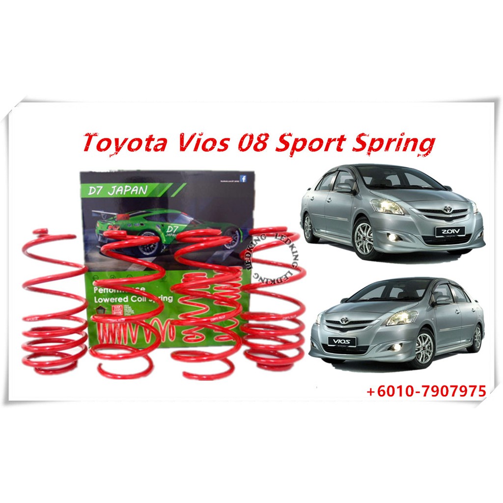 🔥 Ready Stock 🔥 Toyota Vios 08-13 NCP 93 Sport Spring D7 JAPAN | Shopee ...