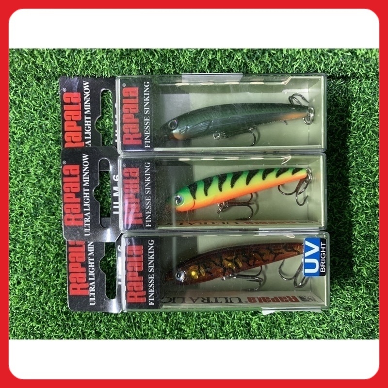 Rapala Ultra Light Minnow Ulm 6 Finesse Sinking Fishing Lure 6cm