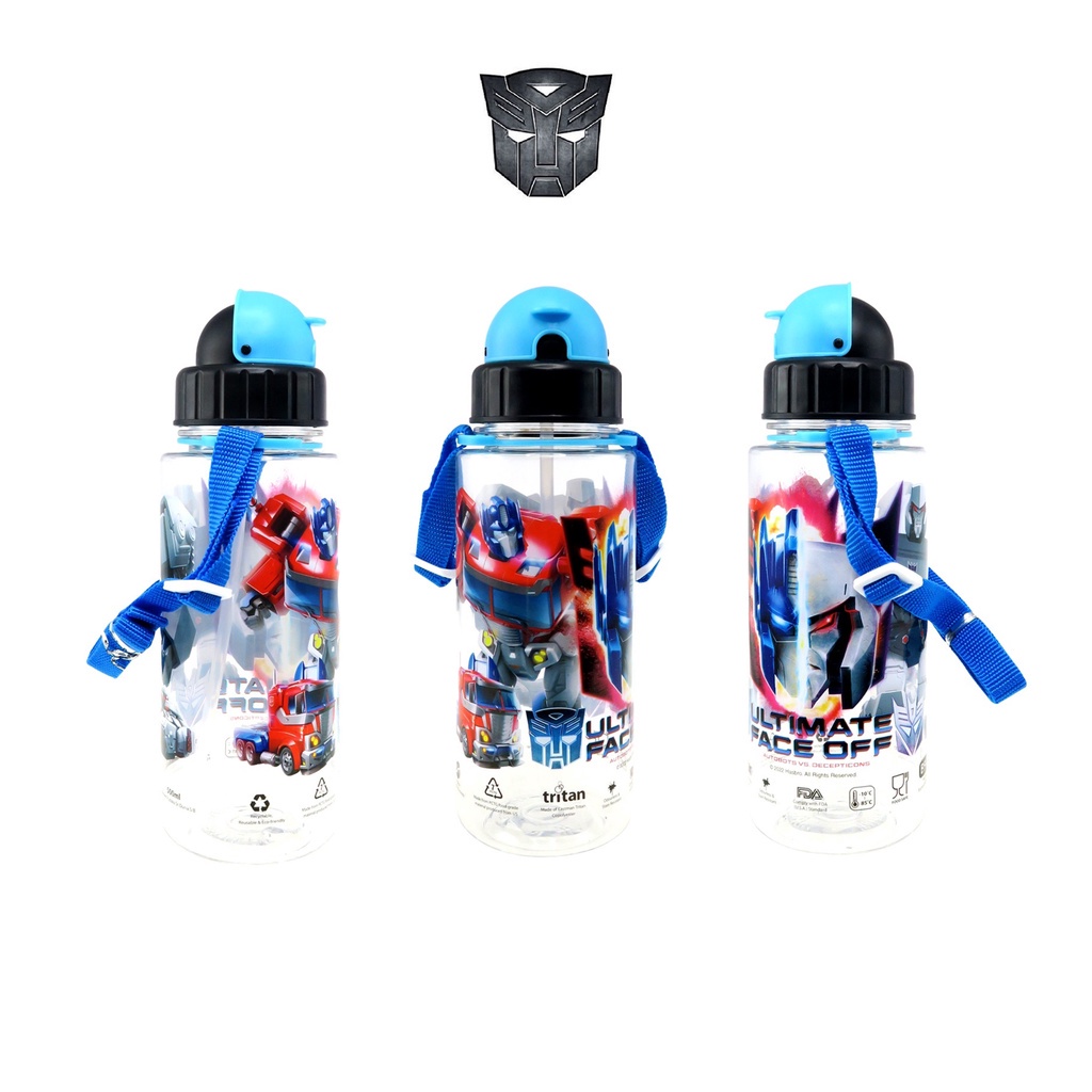 Transformers Ultimate Tritan Bottle With Straw (500ML)