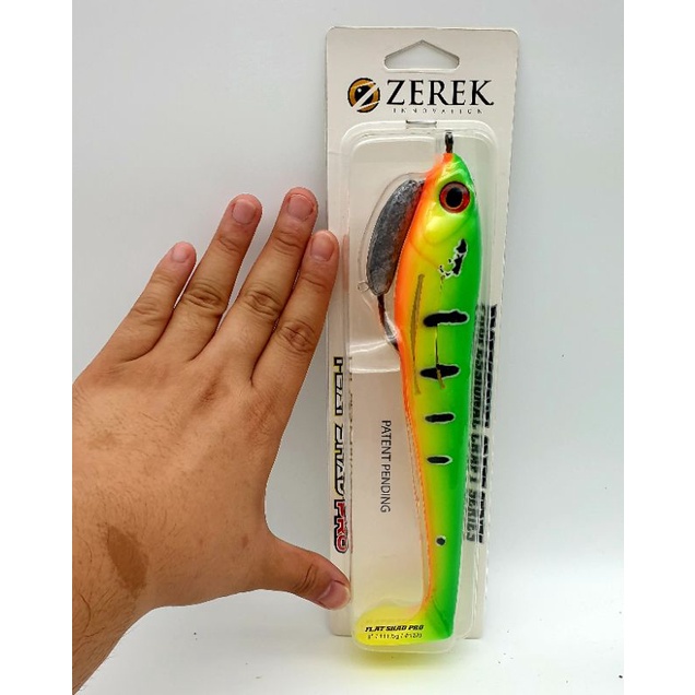 ZEREK FLAT SHAD PRO 9 INCH SOFT BAIT PADDLE TAIL LURES # GIANT ...